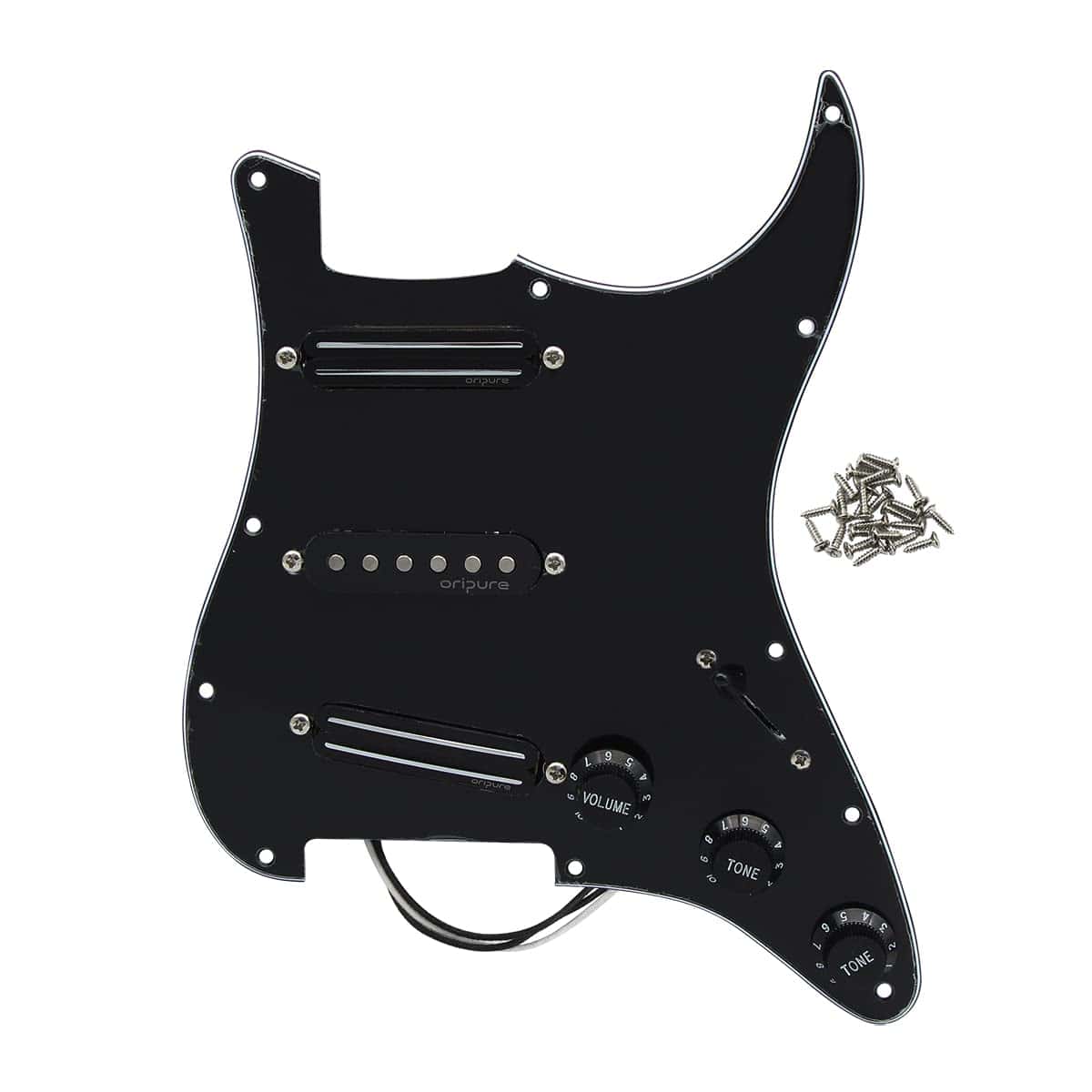 OriPure Alnico 5 Prewired Strat Pickguard SSS Loaded