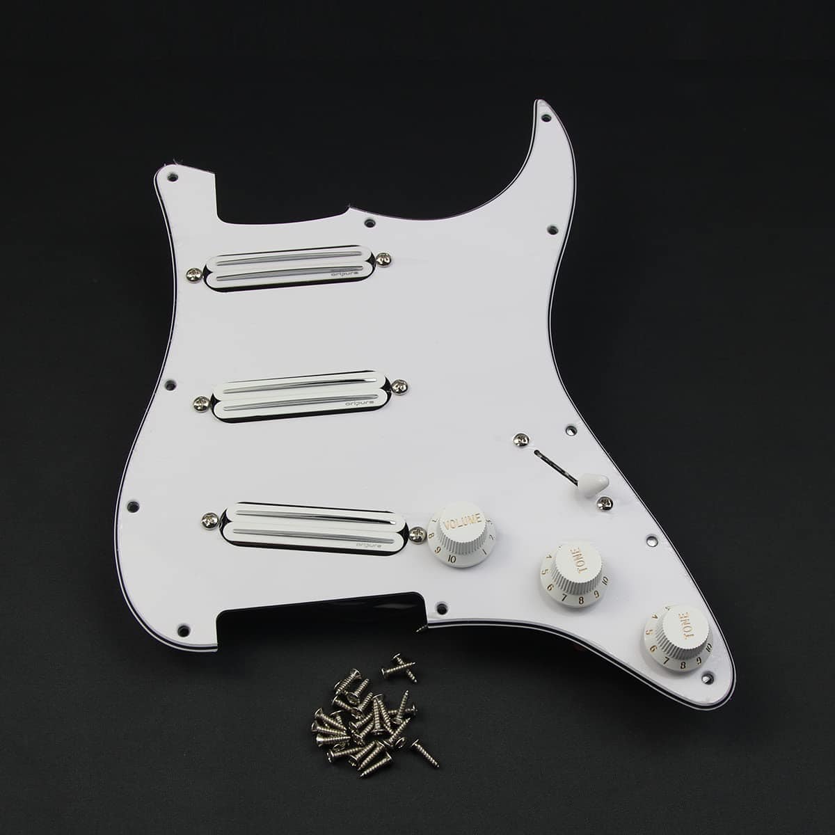 Set de Pickguard Strat precableado SSS con Alnico 5 Hot - Imagen 8