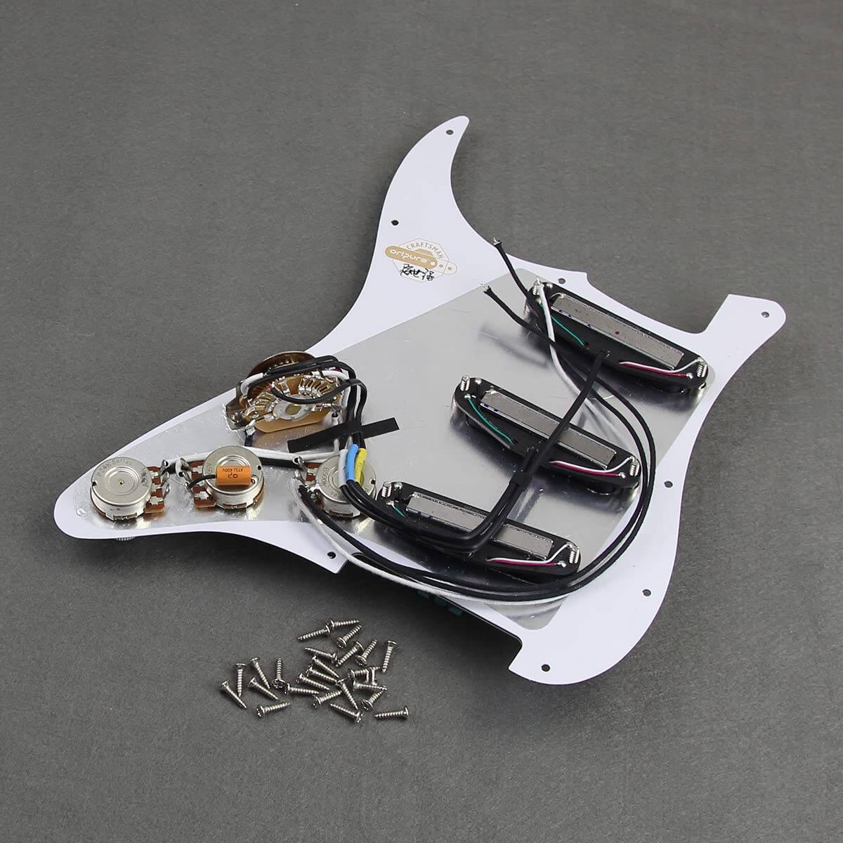 Set de Pickguard Strat precableado SSS con Alnico 5 Hot - Imagen 9