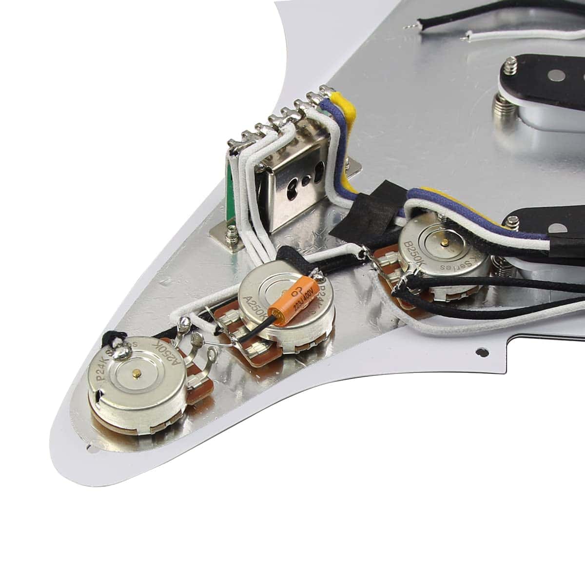 Set de Pickguard Strat precableado con pastillas de bobina - Imagen 3