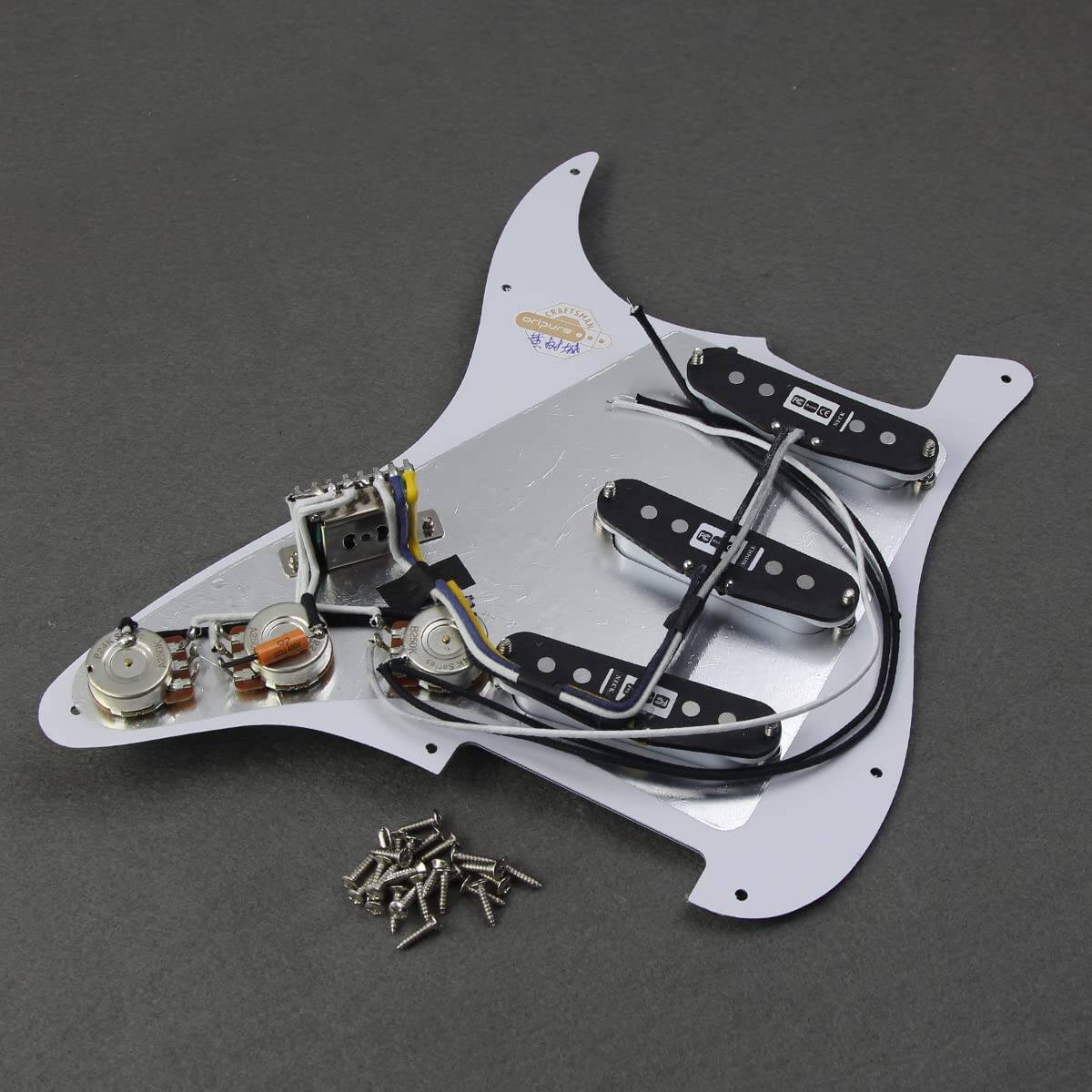 Set de Pickguard Strat precableado con pastillas de bobina - Imagen 5