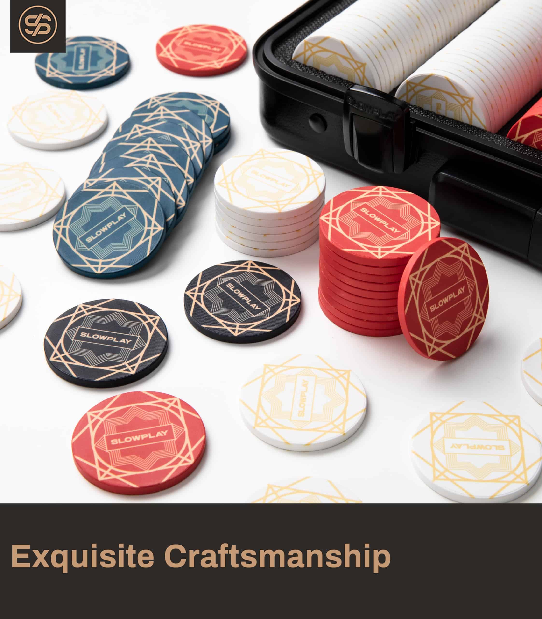 Fichas de póker cerámicas SLOWPLAY Nash a granel, fichas de - Imagen 5