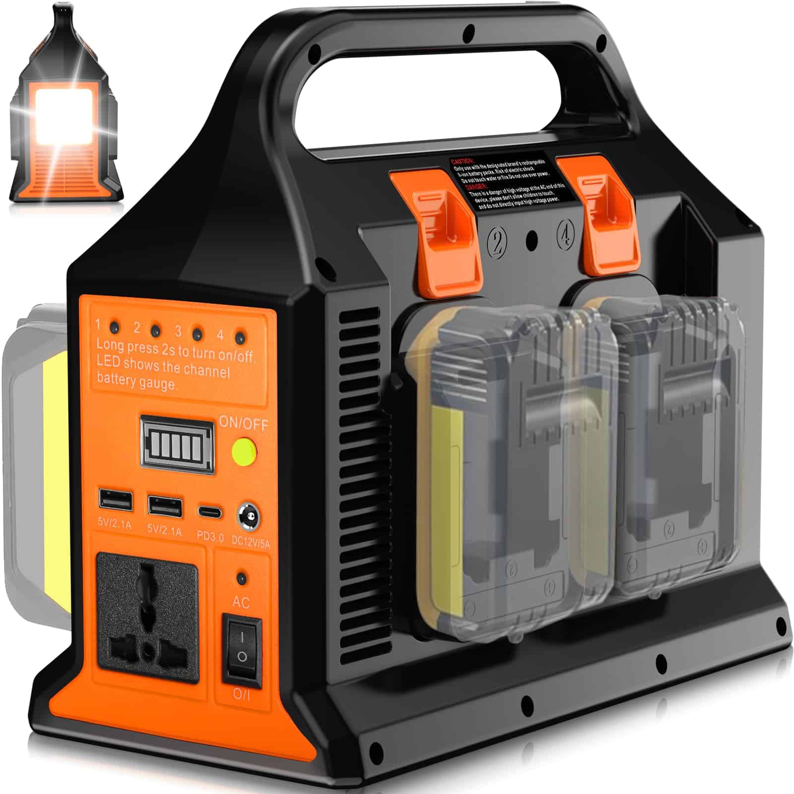 Inversor de energía portátil TEPULAS 300W para batería de