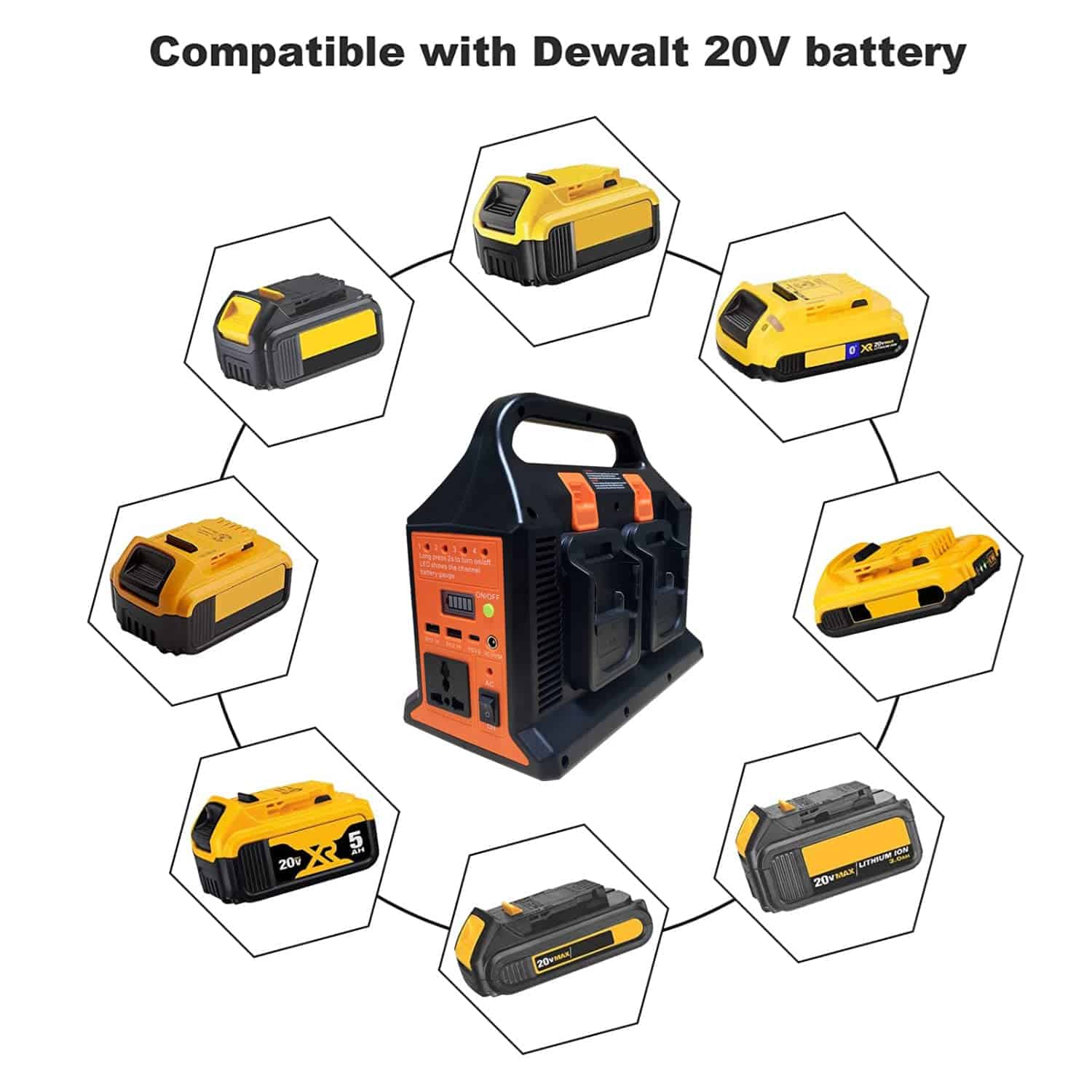 Inversor de energía portátil TEPULAS 300W para batería de - Imagen 4