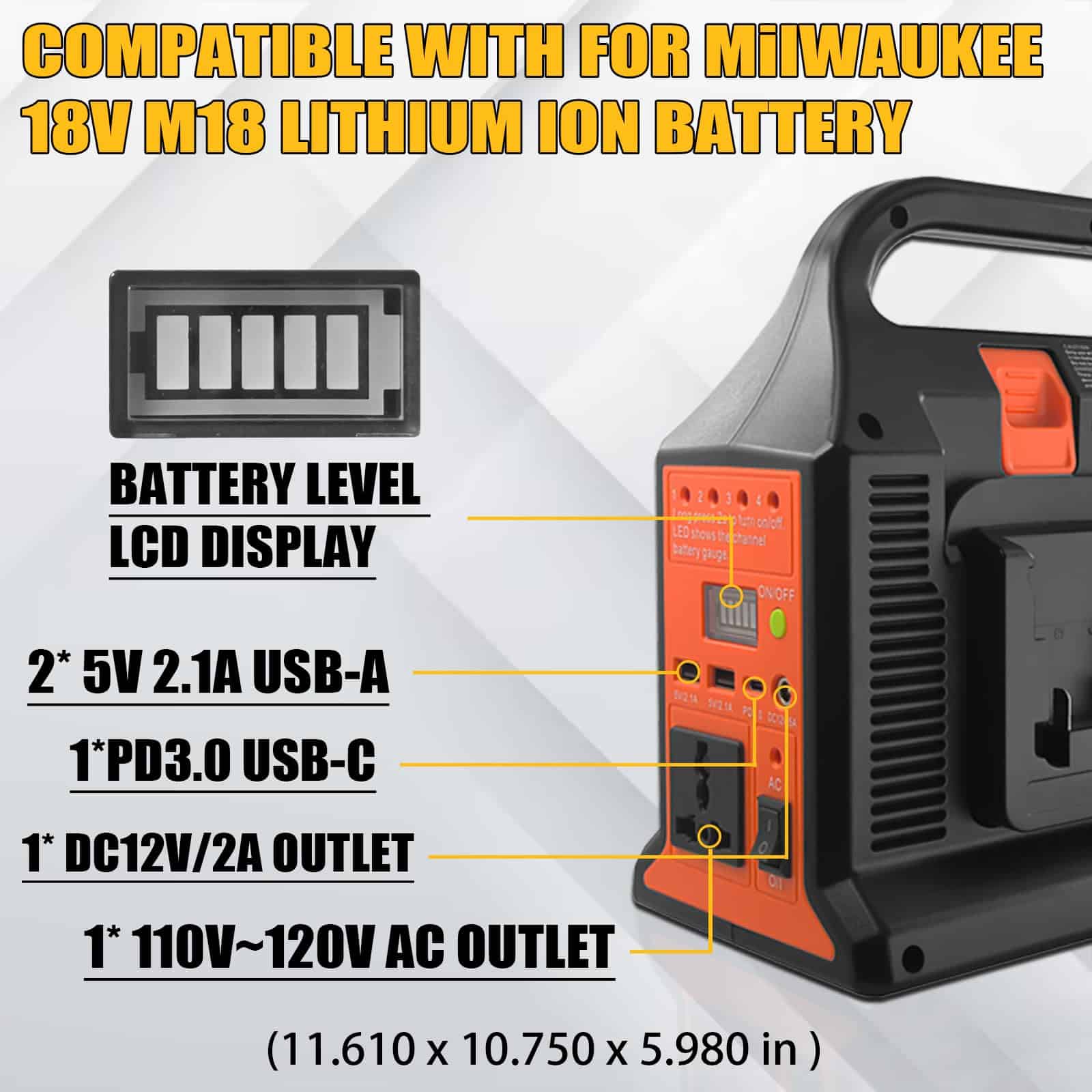 Inversor de Potencia Portátil TEPULAS 300W para Batería - Imagen 3
