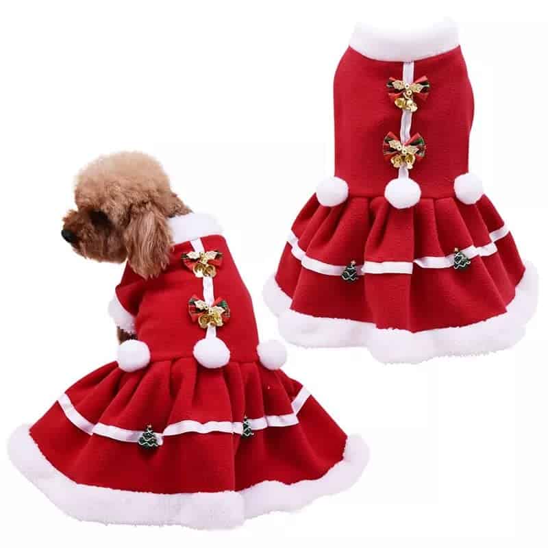 Ropa de Navidad para Mascotas Perro Santa Claus Invierno