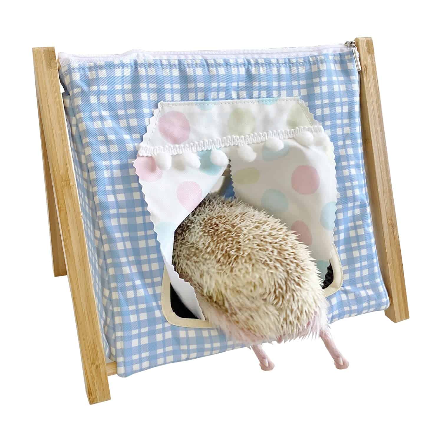 Toldo de Bambú Portátil, Cama para Pequeños Animales, Casa