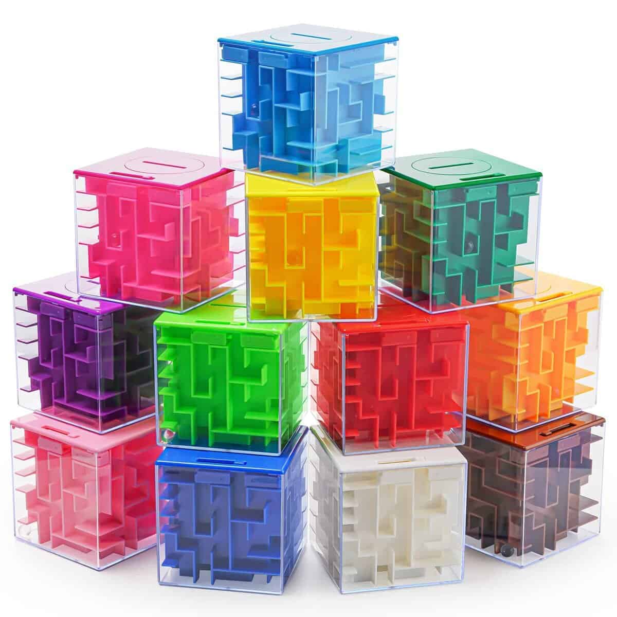 12 Pack Money Maze Puzzle Box para Regalo de Efectivo,