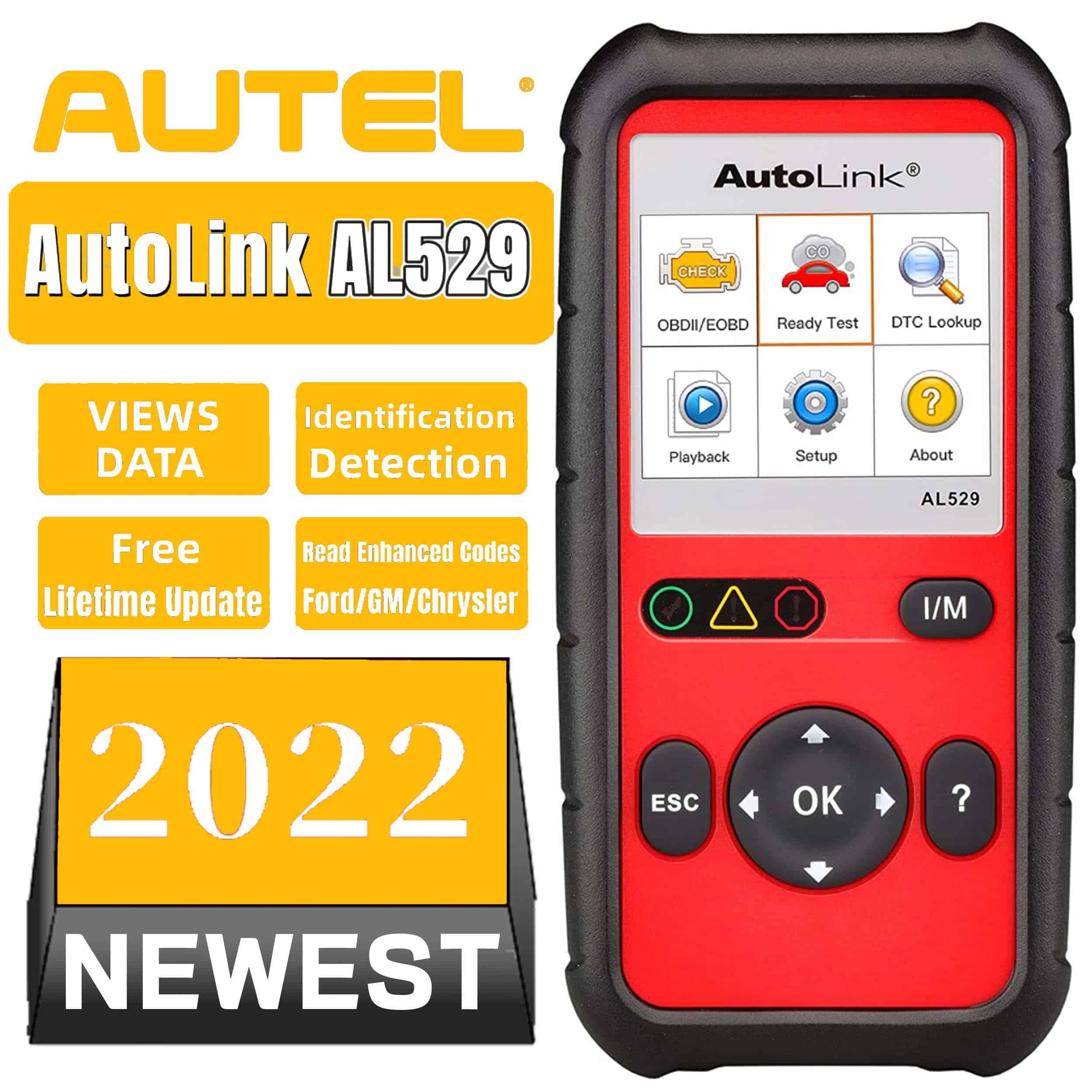Autel AL529 AutoLink Escáner OBD2 para Vehículos