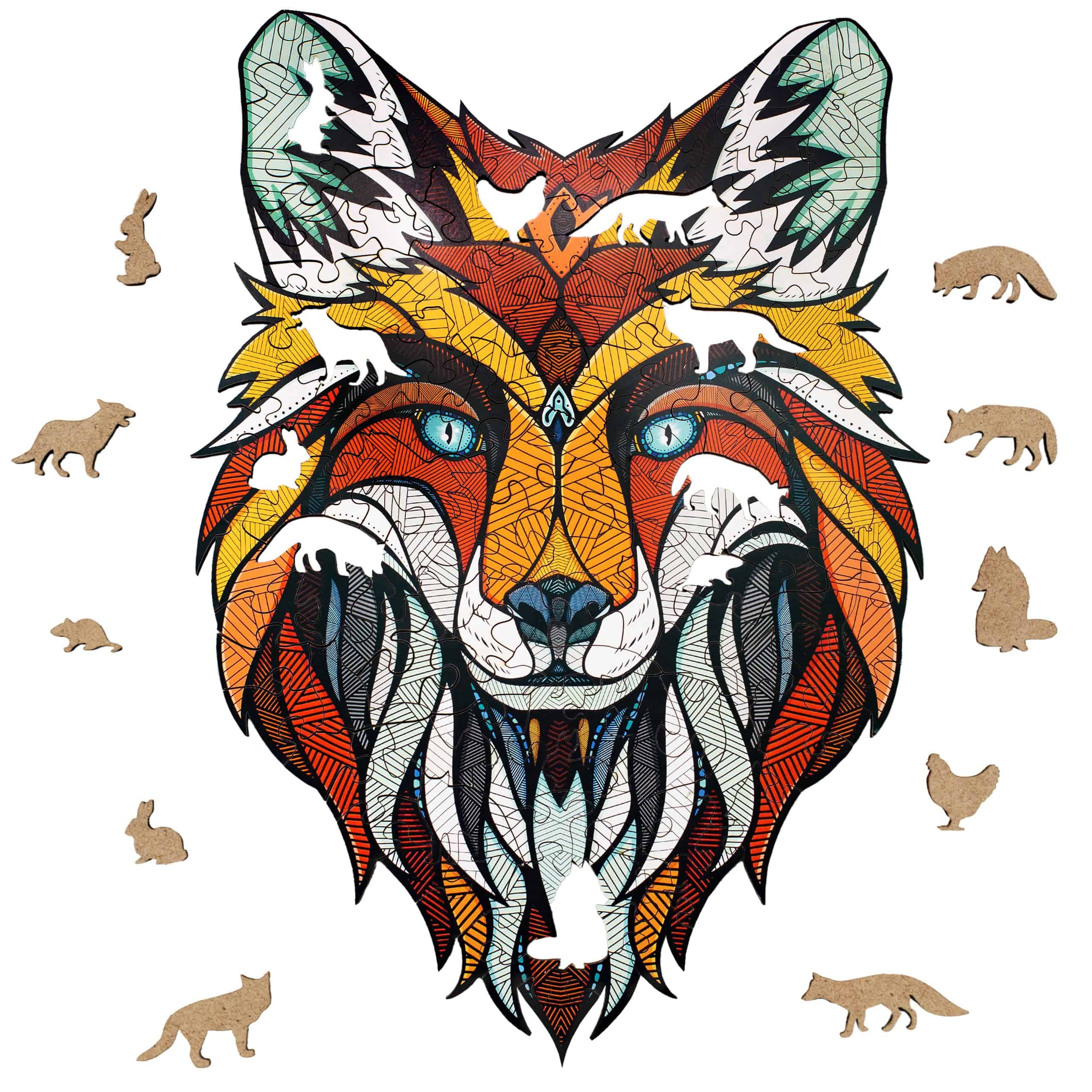 Rompecabezas de Madera EWA Home Decor - Zorro Mediano 141