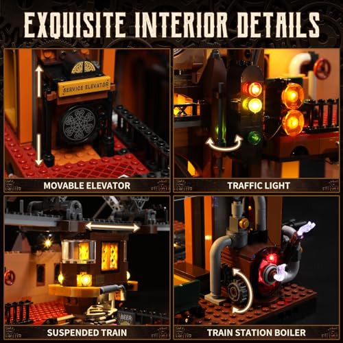 Juego de construcción de iluminación para estación de tren - Imagen 5