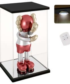 NONEMEY Estuche de Acrílico Transparente con Luz de Control