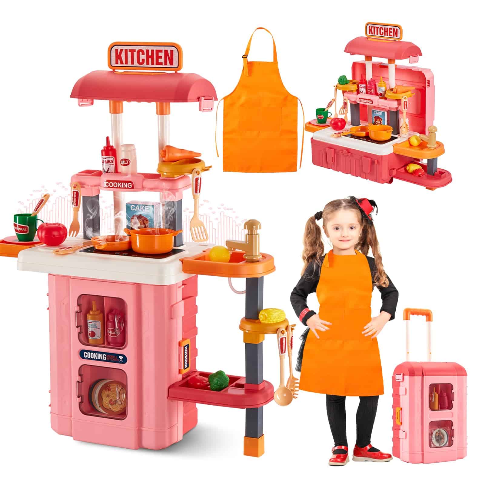 Cocina de Juego 3 en 1 para Niños - GEIYATOI, Set de Cocina