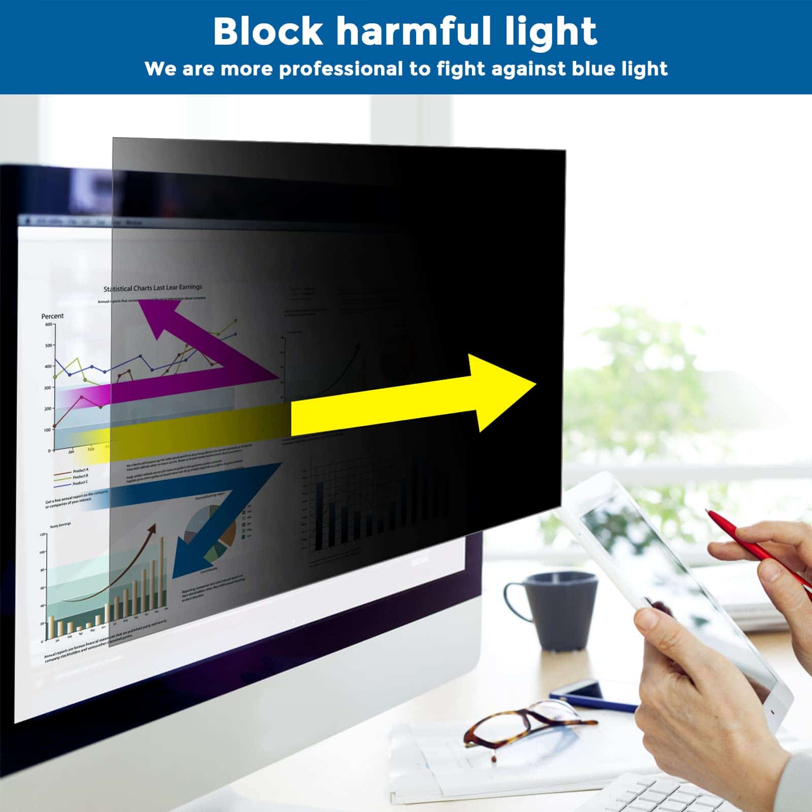 Filtro de Privacidad de Pantalla de Computadora JIEYKJO de - Imagen 7