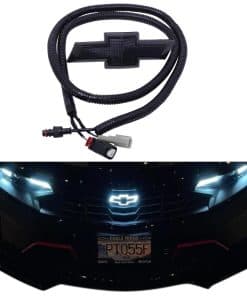 Emblema iluminado frontal de rejilla LED negro Chevy Camaro