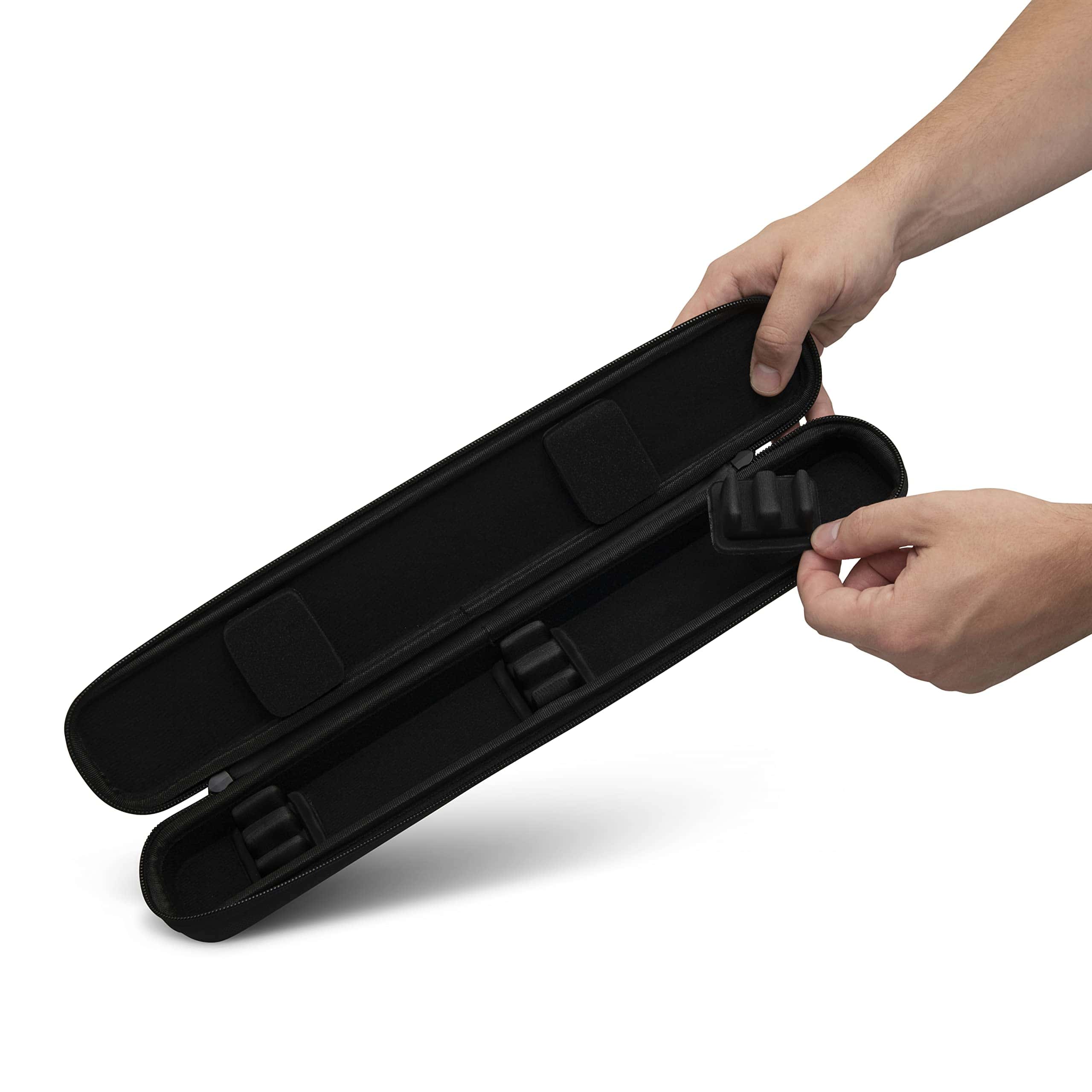 Estuche doble para batuta HAMLY - Cuero negro - Bolsa - Imagen 5