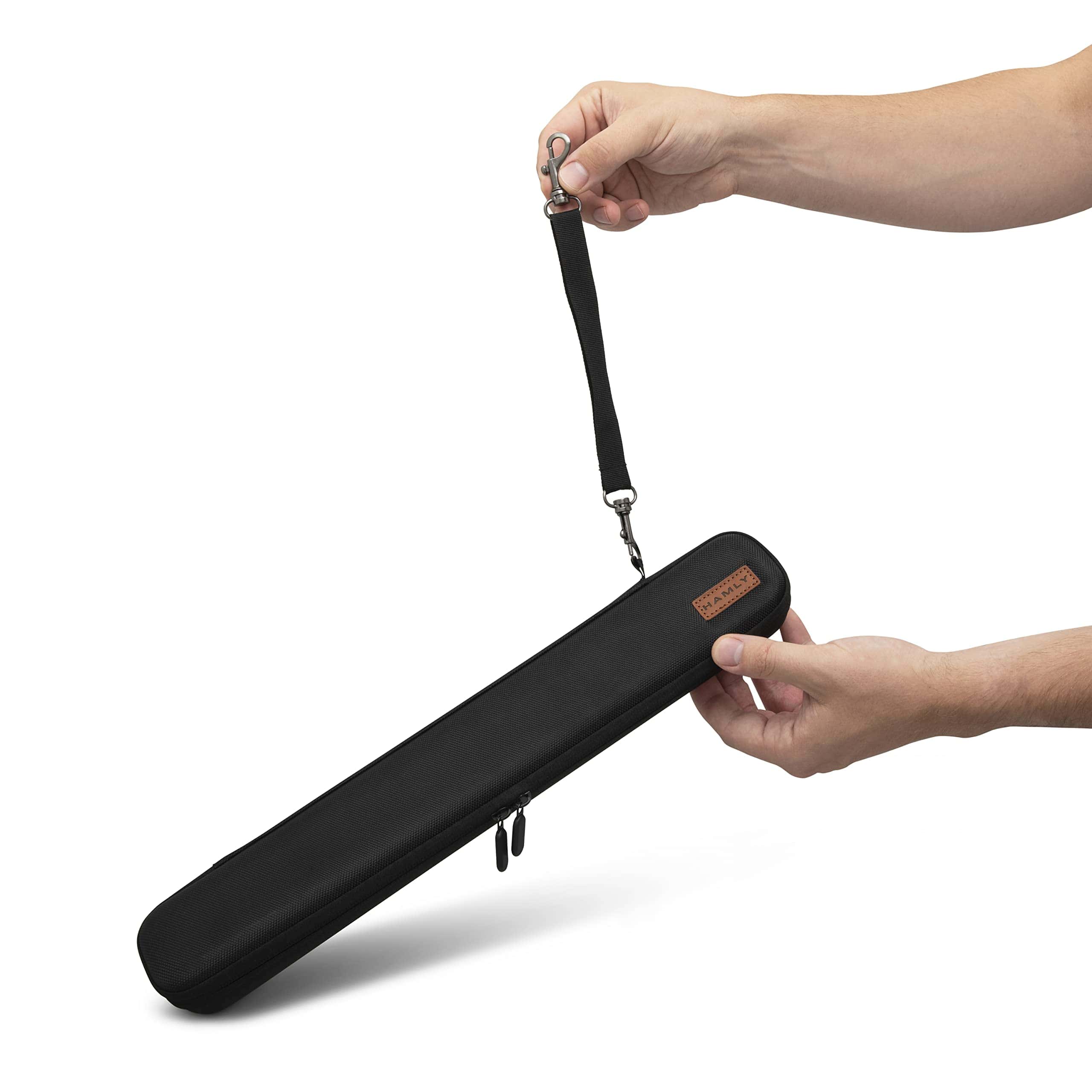 Estuche doble para batuta HAMLY - Cuero negro - Bolsa - Imagen 8