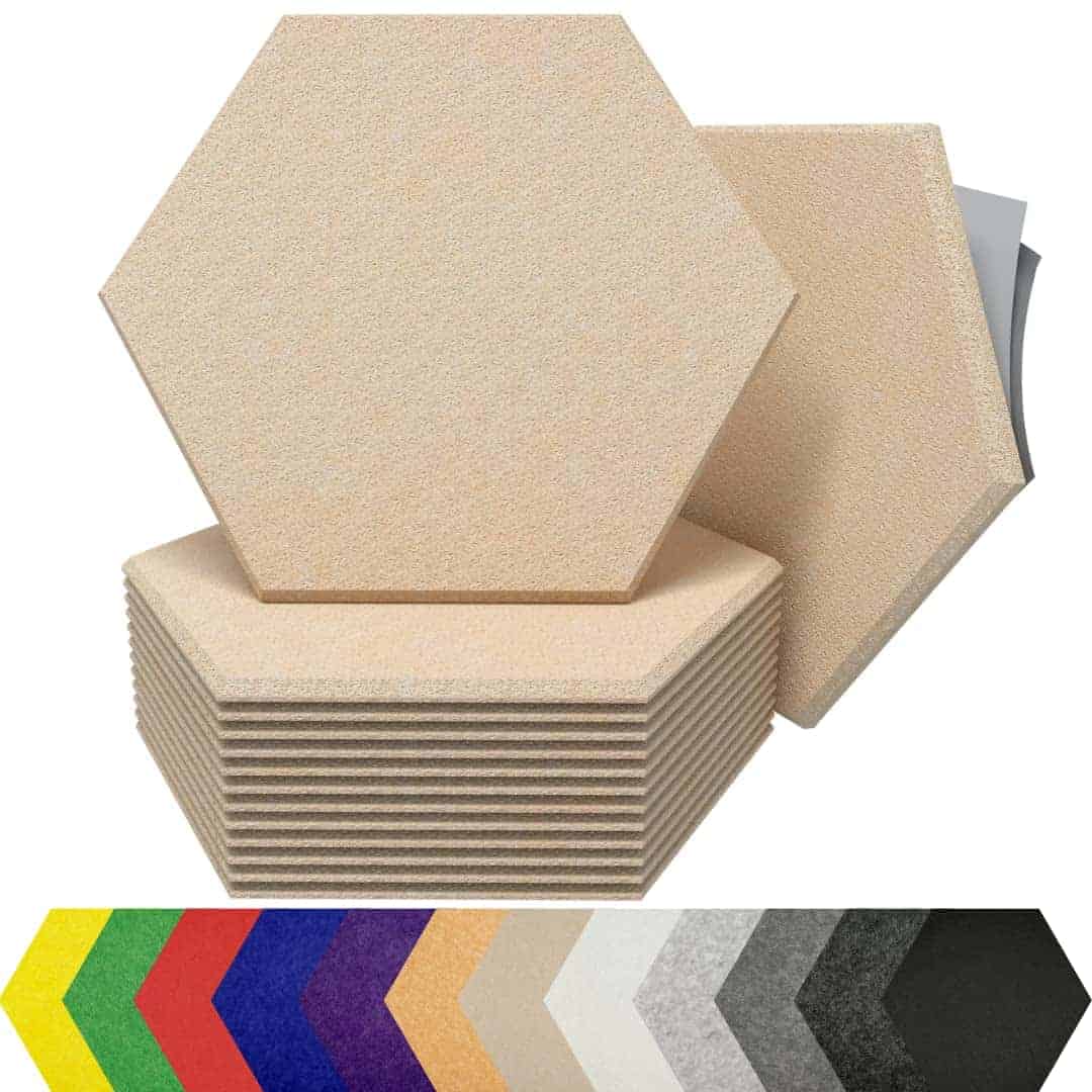 Paneles Acústicos Hexagonales para Absorción -SoundAssured