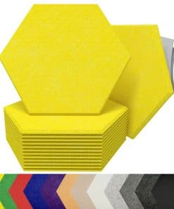 Paneles Acústicos Hexagonales para Reducción -SoundAssured