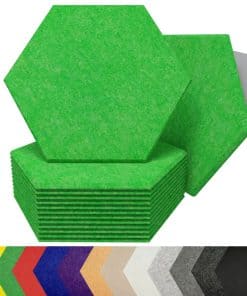 Paneles Acústicos Hexagonales para Absorción -e Bosque)