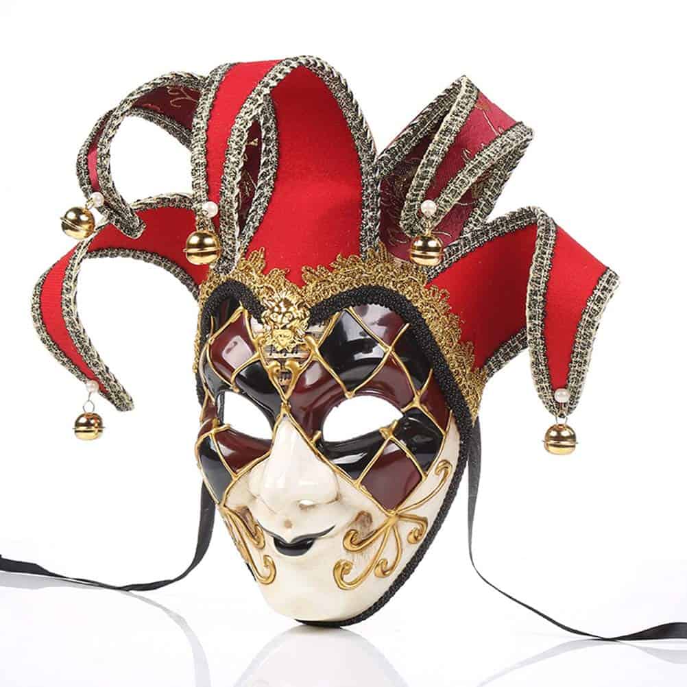 Máscara de Joker de Cara Completa Máscara de Arlequín - Imagen 3