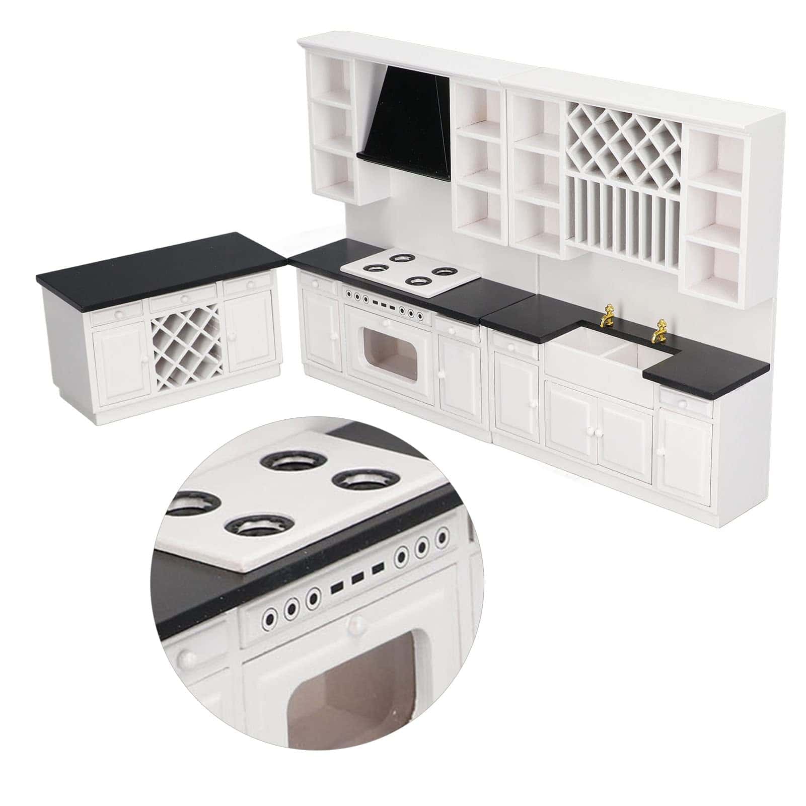 Set de Muebles de Cocina en Miniatura CUEI, Set de Muebles - Imagen 9