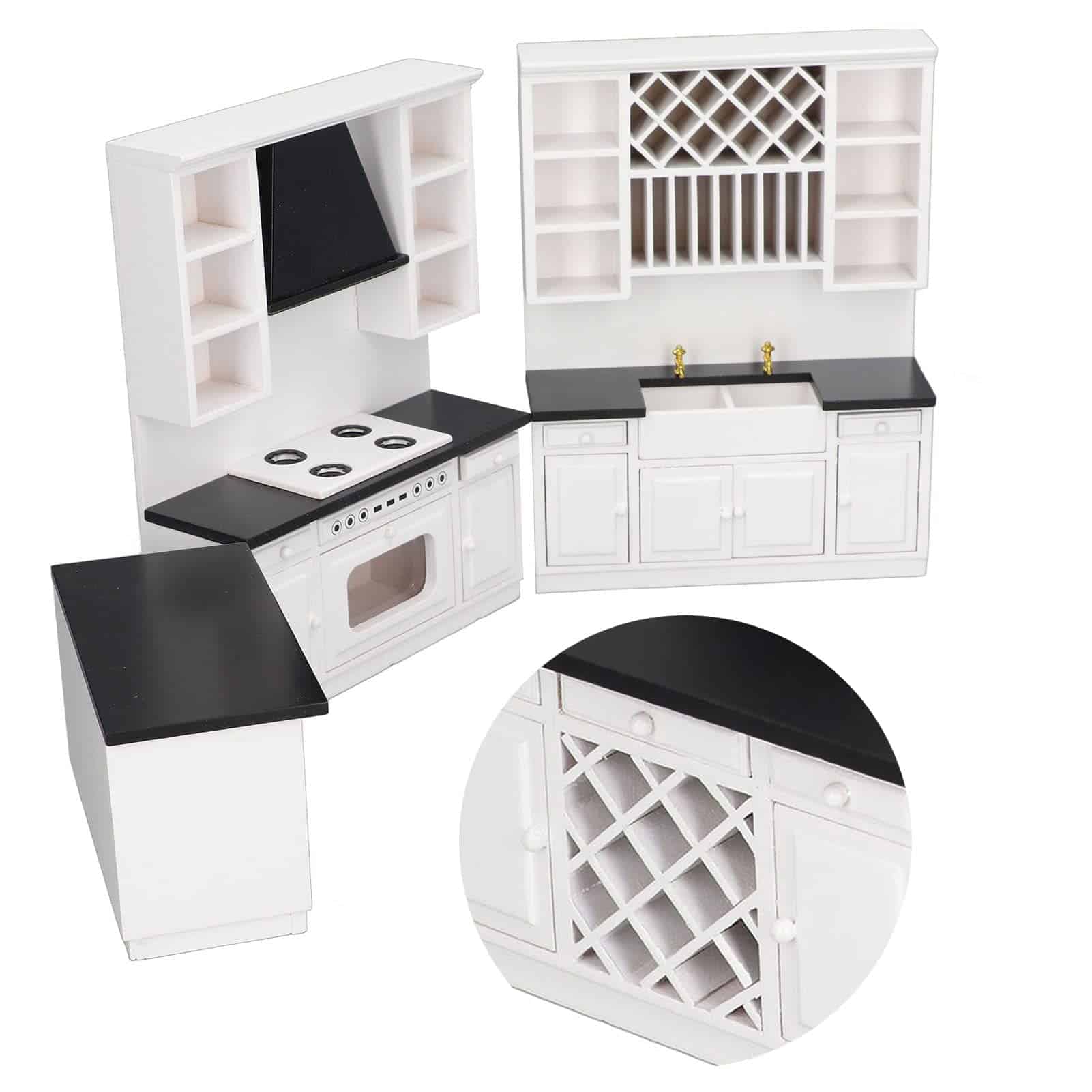 Set de Muebles de Cocina en Miniatura CUEI, Set de Muebles - Imagen 7