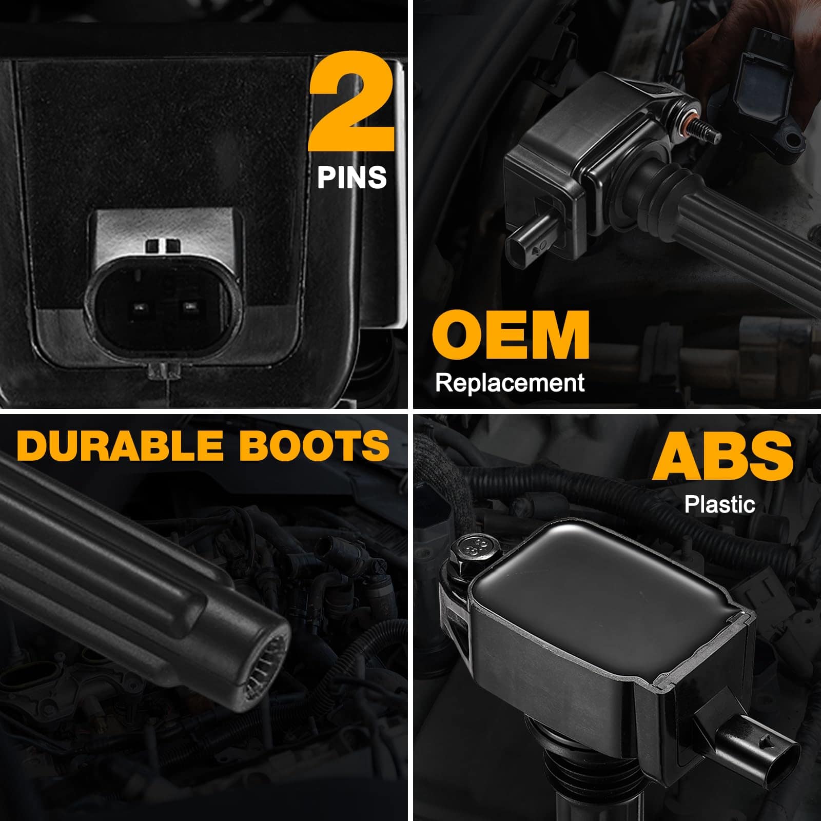 Paquete de 6 Bobinas de Encendido UF648 Compatible con - Imagen 3