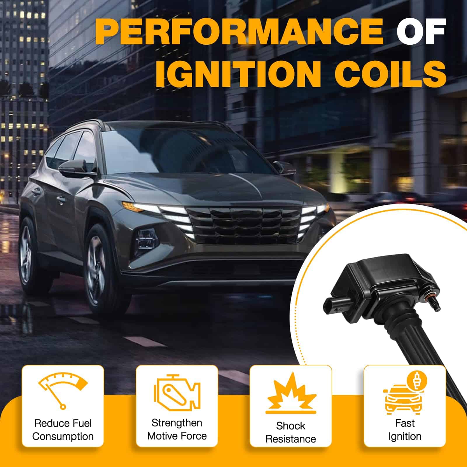 Paquete de 6 Bobinas de Encendido UF648 Compatible con - Imagen 8