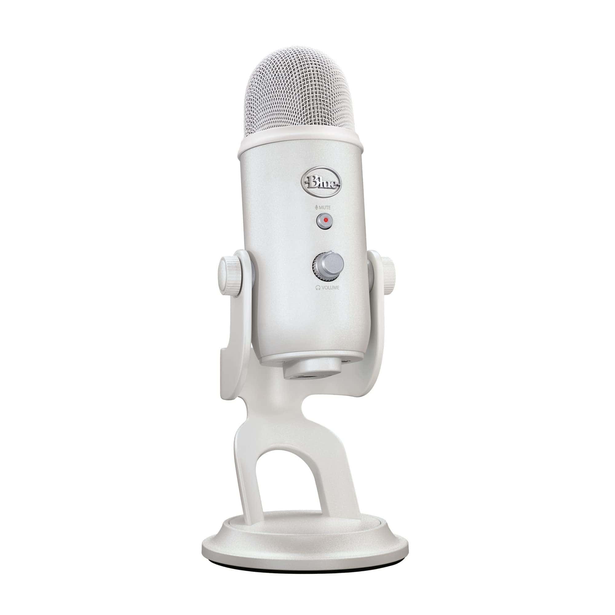 Micrófono USB Blue Yeti (White Mist) con Audífonos de - Imagen 6