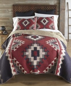 Juego de Cama King Donna Sharp - 3 Piezas - -Rojo Mojave