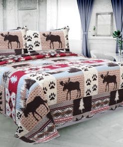 Cubrecama de Colcha en relieve con estampado rico de