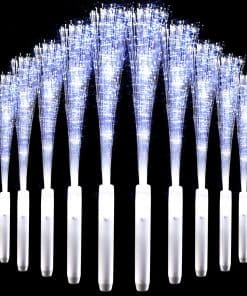 Varita de Fibra Óptica con Luces LED Blancas Glow Sticks