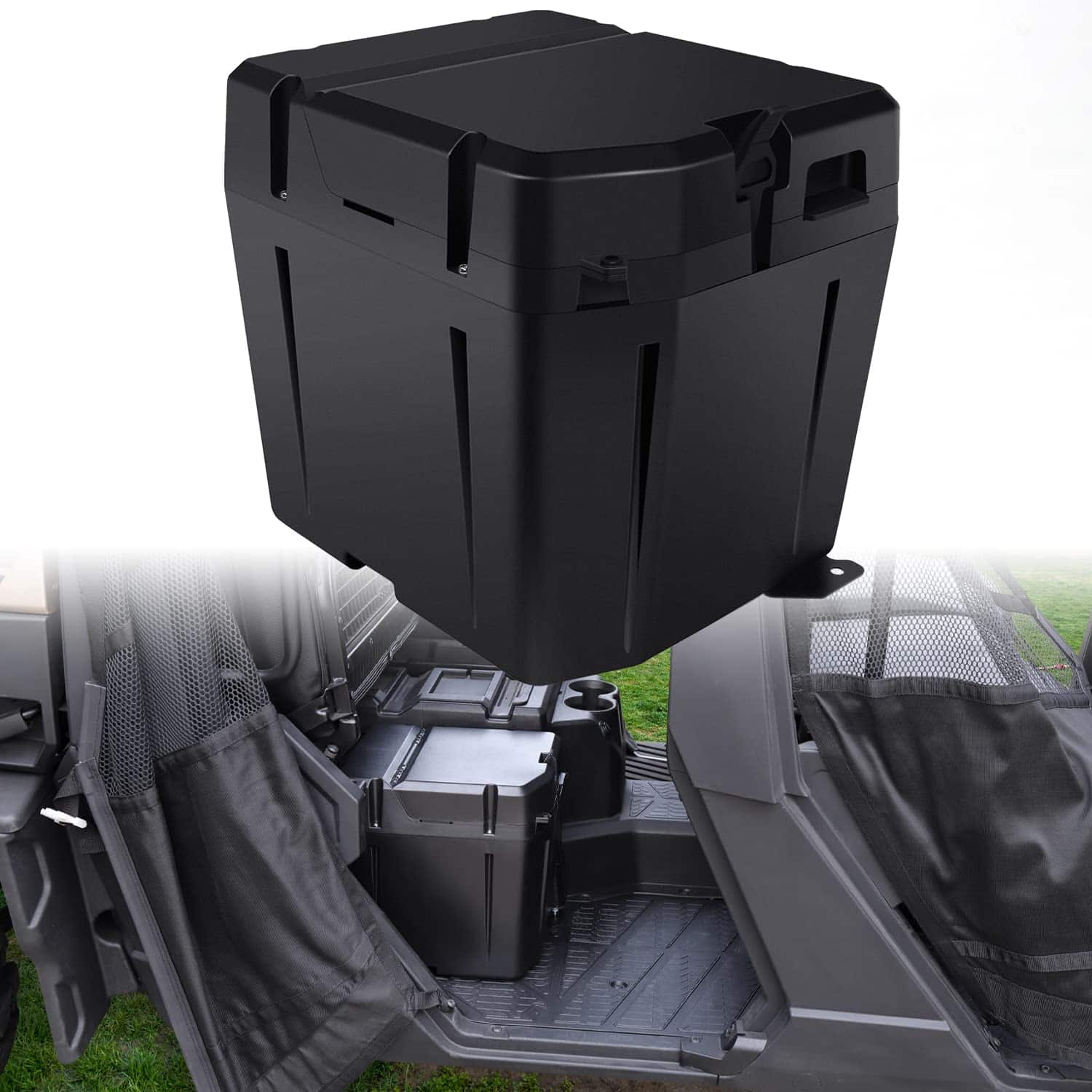 Caja de almacenamiento seco bajo el asiento CUSAUTV