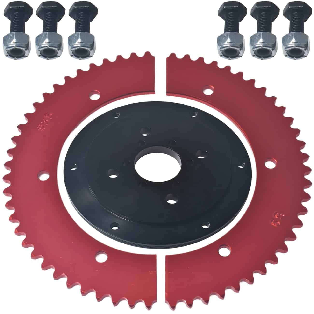 Adaptador de piñón dividido VCUJSUC 59T con -Negro