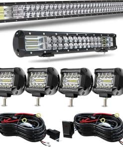 Barra de luz LED curvada FESTDSOR de 52 pulgadas 5D + Barra