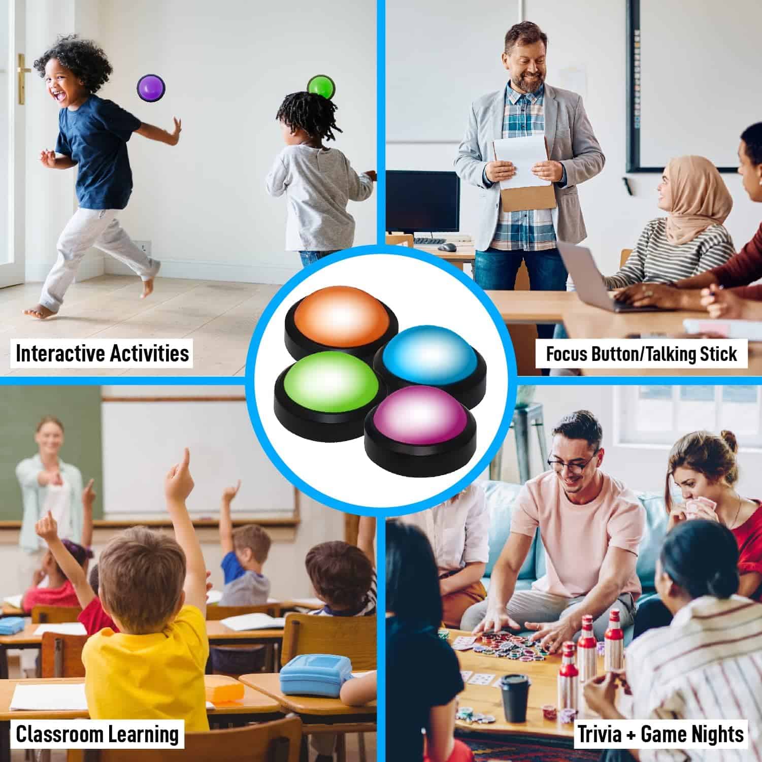 Sistema de Zumbadores de Juegos Iluminados de Teacher's - Imagen 8