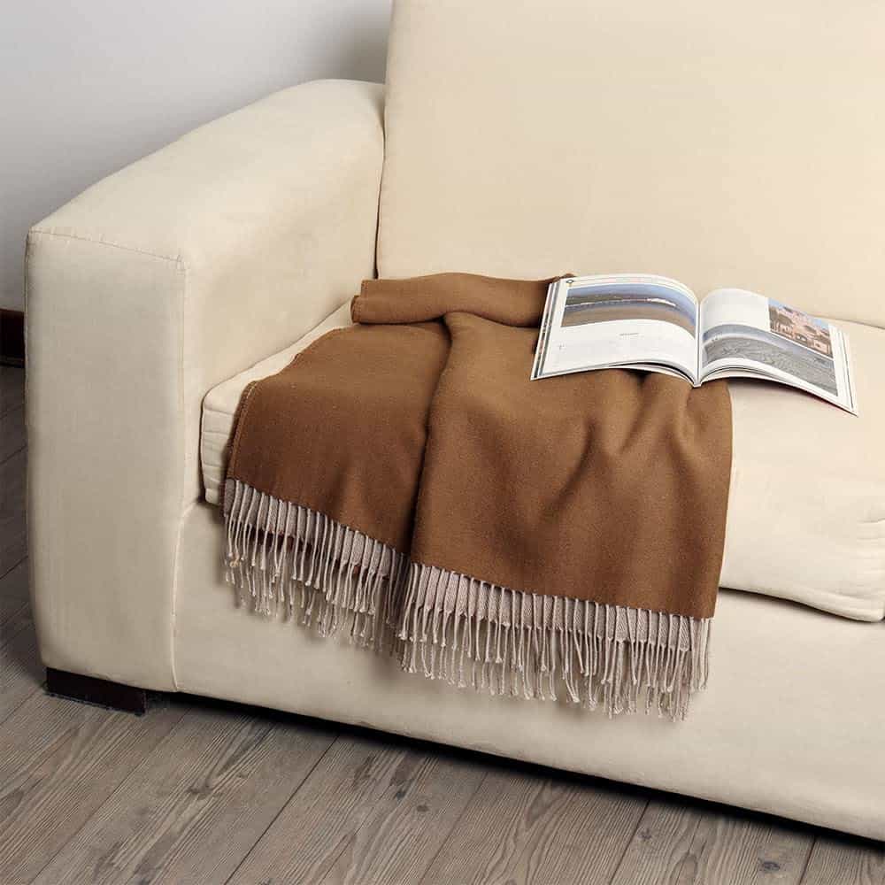 Misterio de Lima - Manta de Alpaca Mezcla de Lana Tejida a - Imagen 5