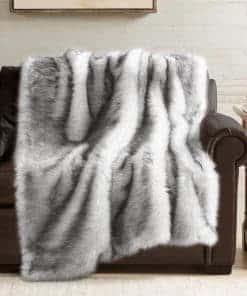 Manta de Lana de Peluche Largo Hyde Lane, Lujo Esponjoso