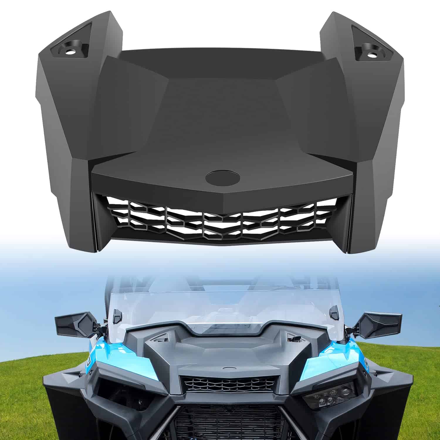 CUSAUTV Turbo Hood Scoop Compatible con Polaris RZR XP 1000