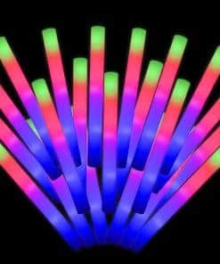 Blu7ive 100 + 2 Pack Palos Luminosos de Espuma a Granel,