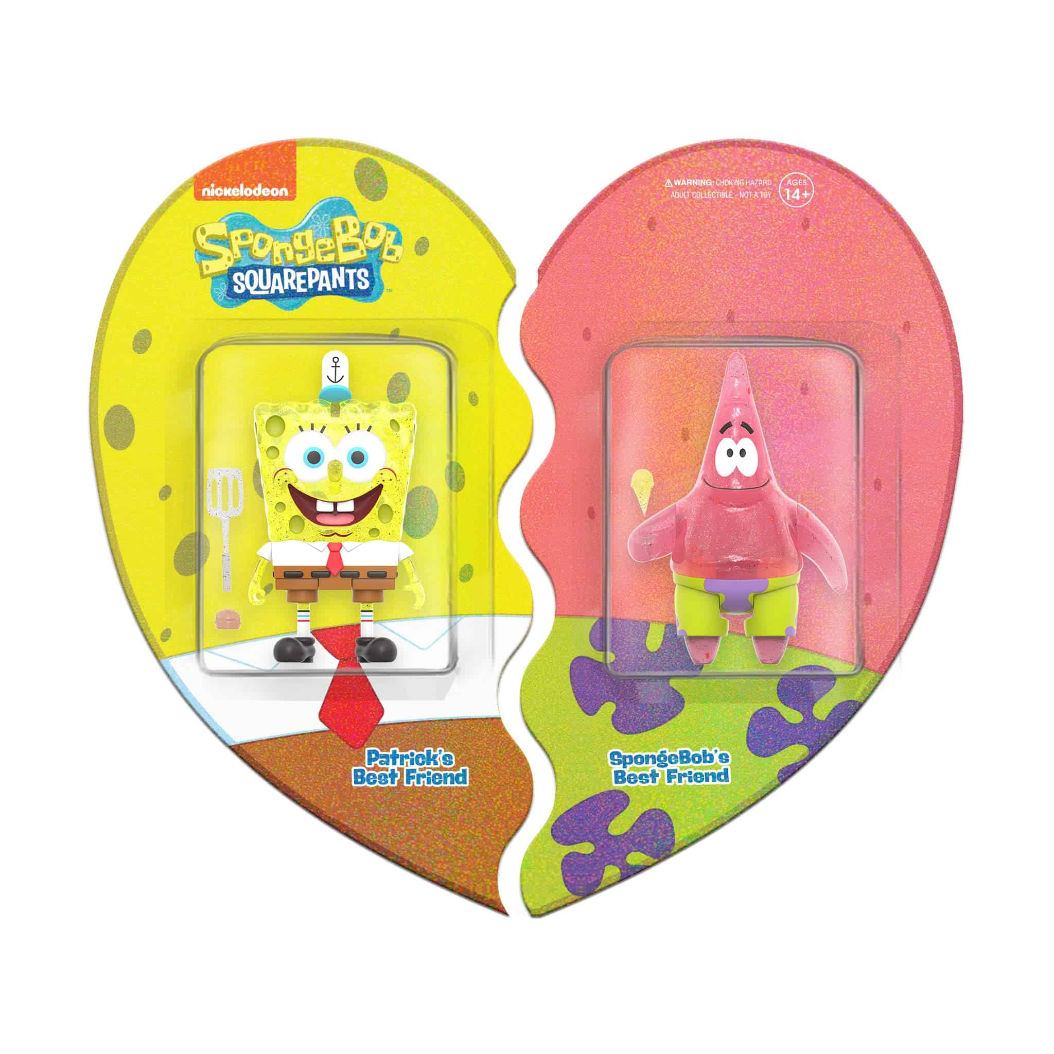 Super7 Spongebob Squarepants Spongebob and Patrick BFF -