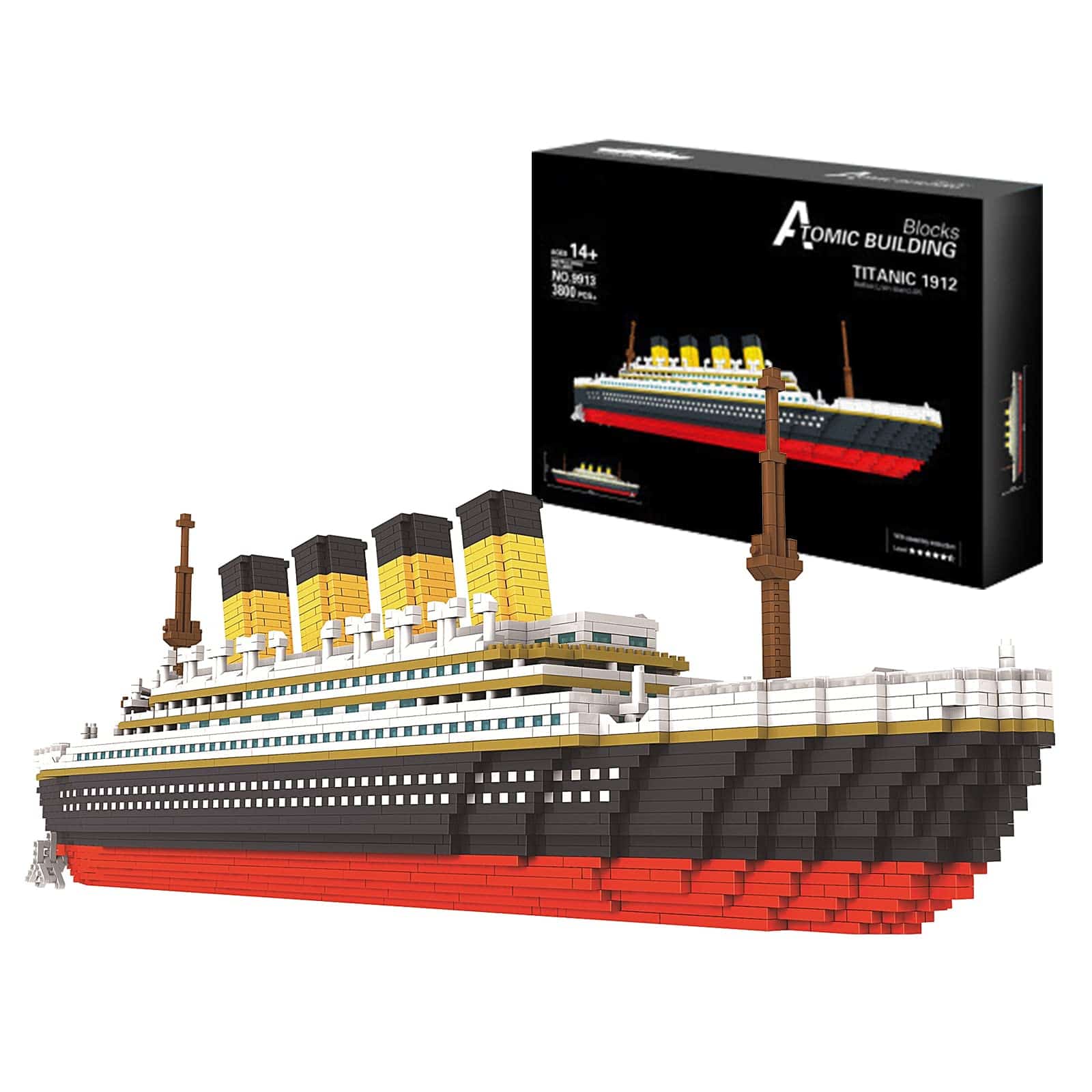 Modelo de Barco Titanic de Bloques de Construcción, 3800