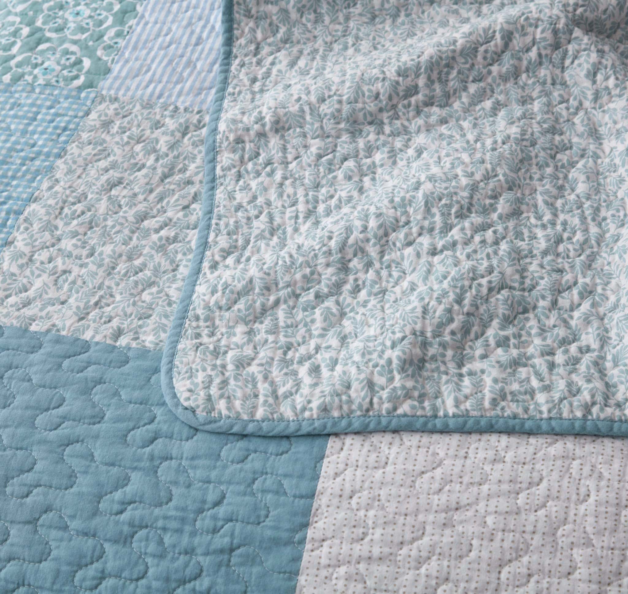 Chezmoi Collection Zahara Juego de Edredón Patchwork Boho - Imagen 5