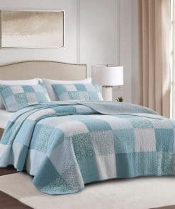 Chezmoi Collection Zahara Juego de Colcha de 3 Piezas Boho