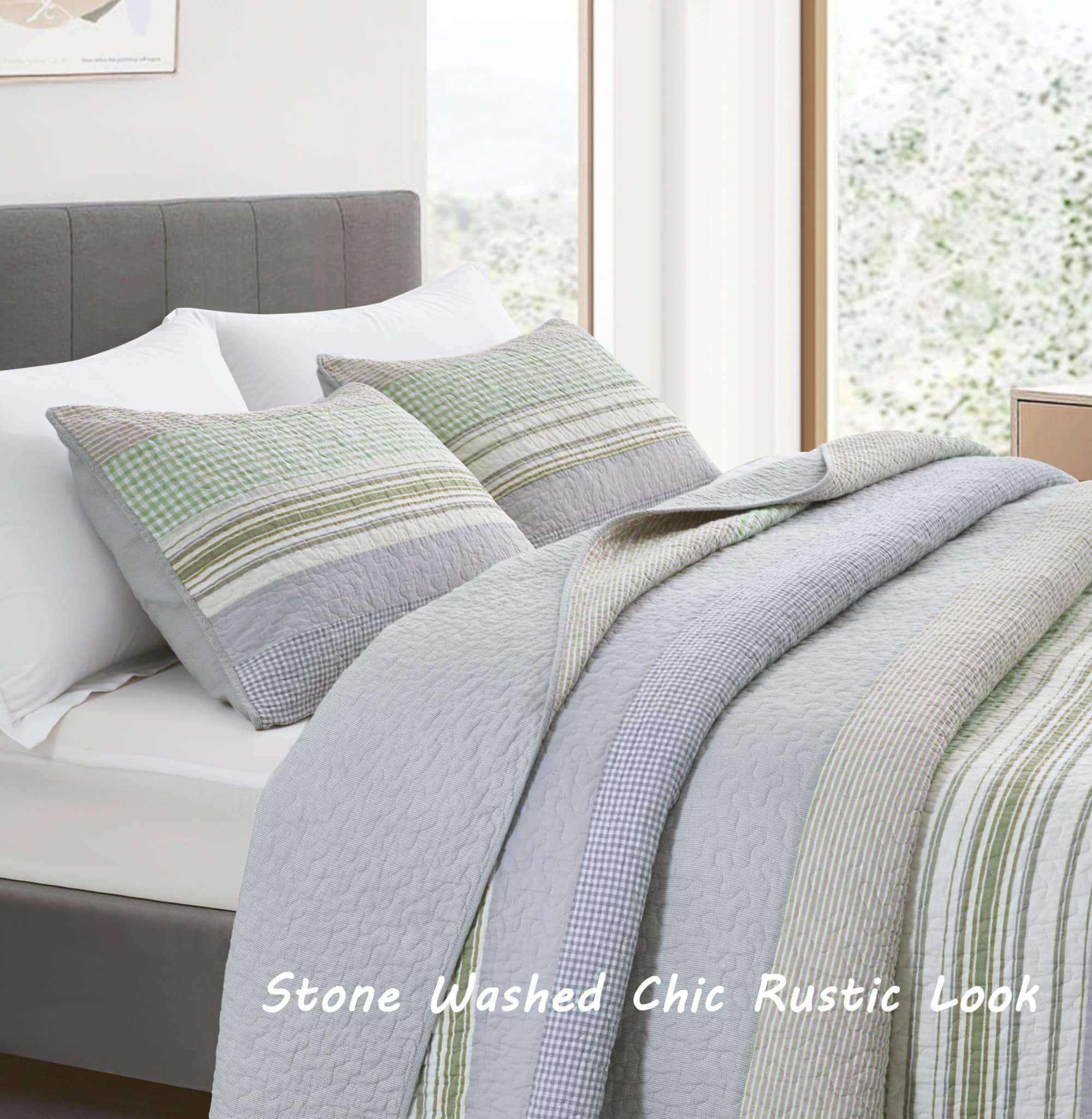 Juego de Colcha Boho Chic Patchwork Rene de 3 Piezas - Imagen 6