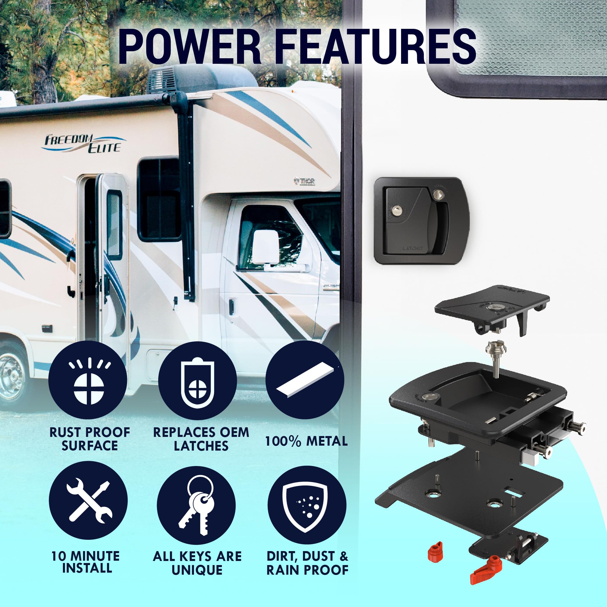 Cerrojo de puerta LATCH.IT RV Replacement | Cerrojo - Imagen 7