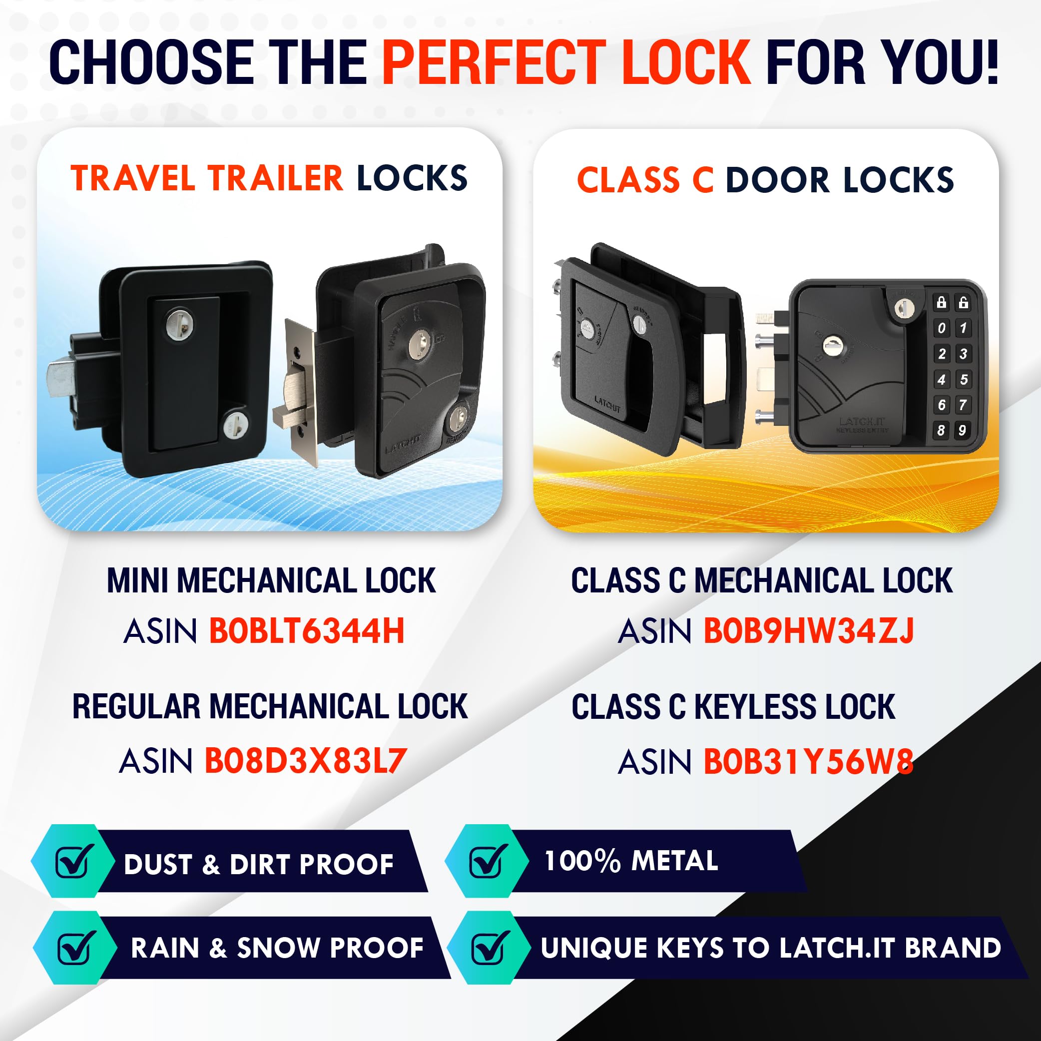 Cerrojo de puerta LATCH.IT RV Replacement | Cerrojo - Imagen 5