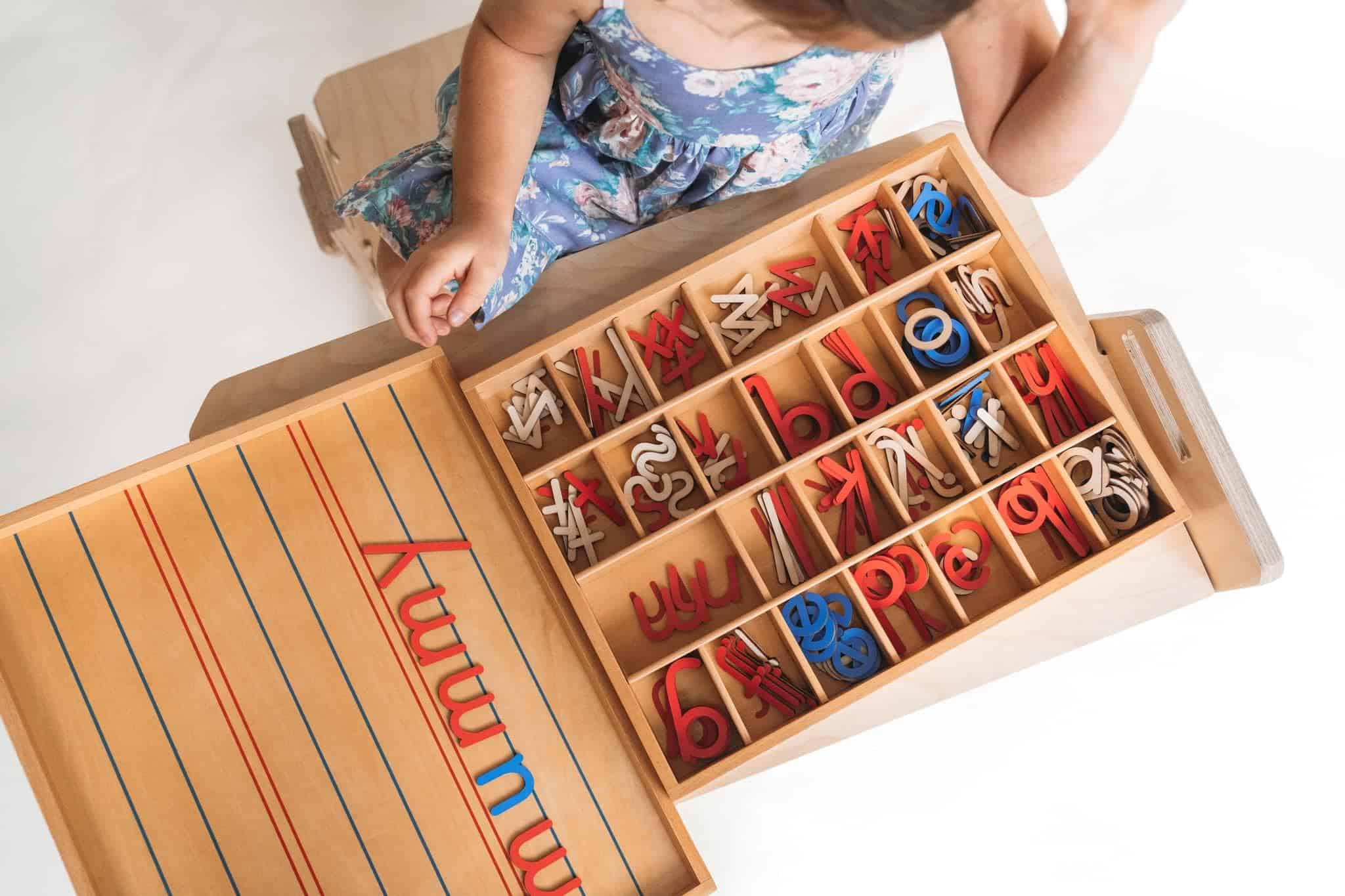 Letras Móviles Montessori de Madera - Alfabeto Móvil con - Imagen 7