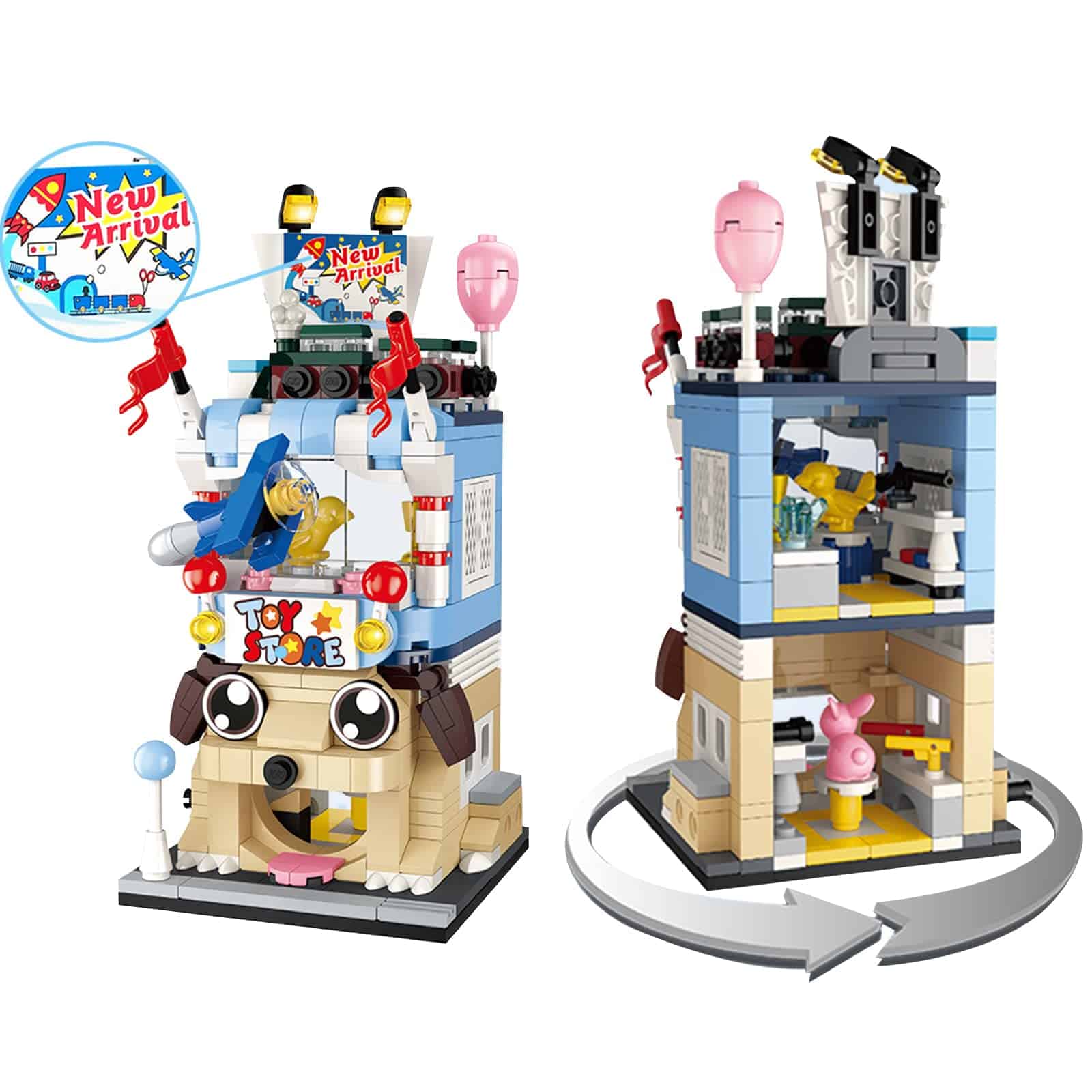 ZiChengXin Dream Street View Shop Bricks, Mini DIY Building - Imagen 6